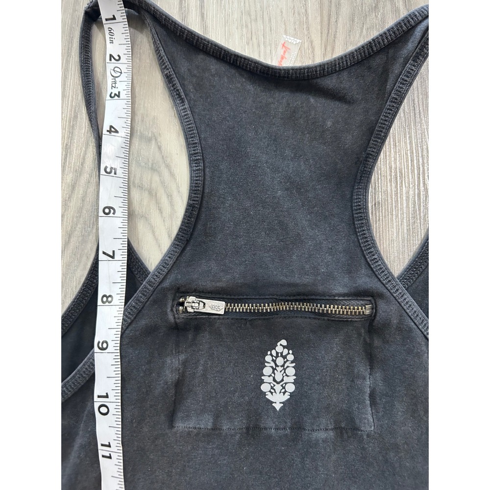 FP Movement Womens Hot Shot Maxi Dress Cotton Blend S Black Acid Wash Sleeveless - Picture 6 of 6